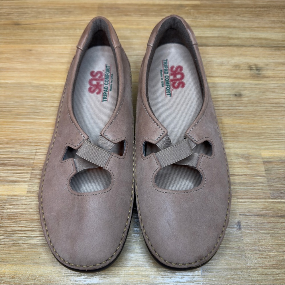 SAS Crissy Slip On Loafers Women's 9 WW Tan Praline Nubuck Comfort Moccasin - Picture 7 of 13